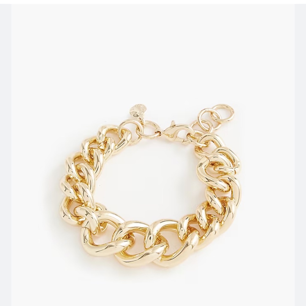 J. Crew Chunky Gold Chain Bracelet